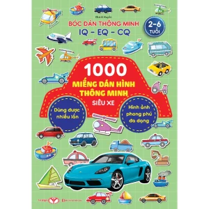 1000 miếng dán hình thông minh - siêu xe